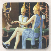 ヴィンテージSF美しいサロンスパマニキュア コースター (正面)