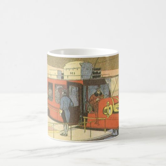 ヴィンテージSF航空機用ヘリコプター弾薬 コーヒーマグカップ (中央)