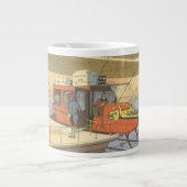 ヴィンテージSF航空機用ヘリコプター弾薬 ジャンボコーヒーマグカップ (正面)