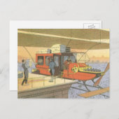 ヴィンテージSF航空機用ヘリコプター弾薬 ポストカード (正面/裏面)