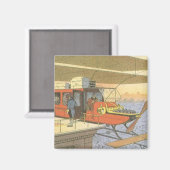 ヴィンテージSF航空機用ヘリコプター弾薬 マグネット (正面/裏面)