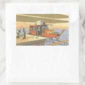 ヴィンテージSF航空機用ヘリコプター弾薬 長方形シール (バッグ)