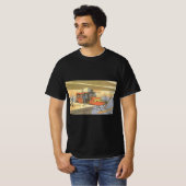 ヴィンテージSF航空機用ヘリコプター弾薬 Tシャツ (正面フル)