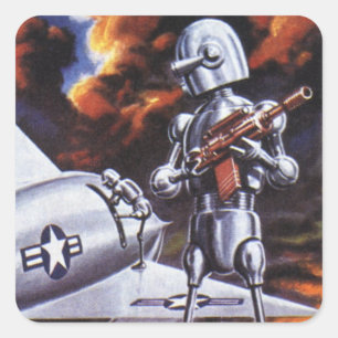 ヴィンテージSF軍用ロボット兵士 スクエアシール