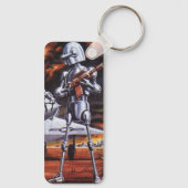 ヴィンテージSF軍隊ロボット兵 キーホルダー (裏面)