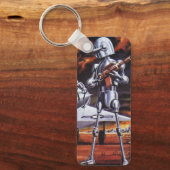 ヴィンテージSF軍隊ロボット兵 キーホルダー (正面)