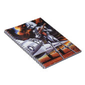 ヴィンテージSF軍隊ロボット兵 ノートブック (右側)