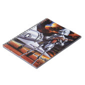 ヴィンテージSF軍隊ロボット兵 ノートブック (左側)