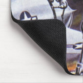 ヴィンテージSF軍隊ロボット兵 マウスパッド (コーナー)