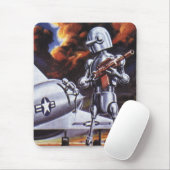 ヴィンテージSF軍隊ロボット兵 マウスパッド (マウス)