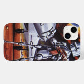 ヴィンテージSF軍隊ロボット兵 Case-Mate iPhoneケース (裏面 (横))