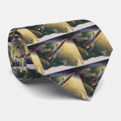 ヴィンテージSF飛行機地球 ネクタイ (ロール)