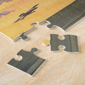 ヴィンテージSF飛行機飛行機船 ジグソーパズル (側面)