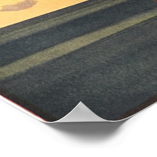 ヴィンテージSF飛行機飛行機船 ポスター (角)