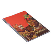 ヴィンテージSF、エイリアンスチームパンクヘルメット ノートブック (右側)