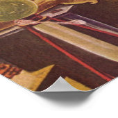 ヴィンテージSF、エイリアンスチームパンクヘルメット ポスター (角)