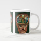 ヴィンテージSF、エイリアン脳研究室 ジャンボコーヒーマグカップ (右)