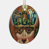 ヴィンテージSF、エイリアン脳研究室 セラミックオーナメント (右)