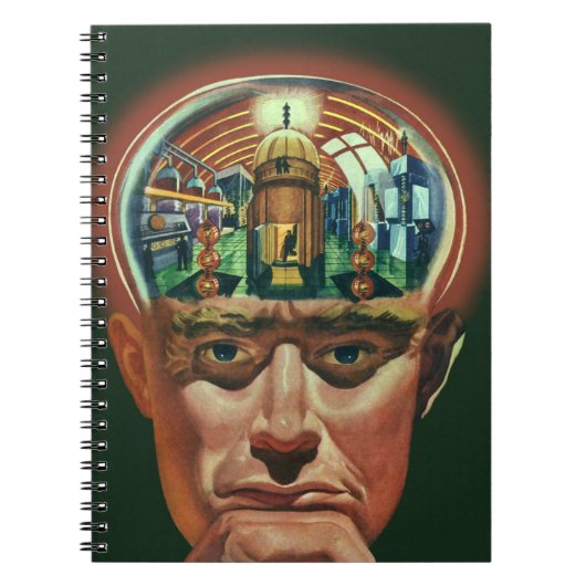 ヴィンテージSF、エイリアン脳研究室 ノートブック (正面)