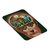 ヴィンテージSF、エイリアン脳研究室 マグネット (右側)