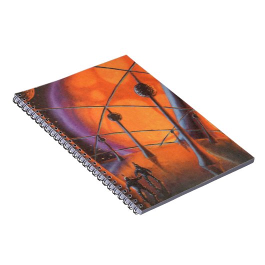 ヴィンテージSF、オレンジサンとエイリアン ノートブック (右側)