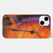 ヴィンテージSF、オレンジサンとエイリアン Case-Mate iPhoneケース (裏面 (横))