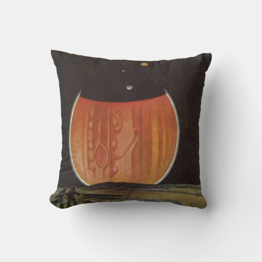 ヴィンテージSF、ゲニミード宇宙飛行士 クッション (正面)