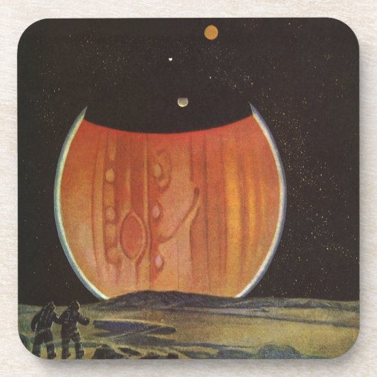 ヴィンテージSF、ゲニミード宇宙飛行士 コースター (正面)