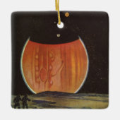 ヴィンテージSF、ゲニミード宇宙飛行士 セラミックオーナメント (正面)