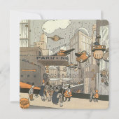 ヴィンテージSF、パリ、フランス招待状 招待状 (正面)