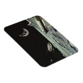 ヴィンテージSF、ロケット船月惑星 マグネット (右側)