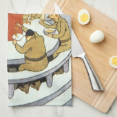 ヴィンテージSF、労働科学食べ者 キッチンタオル (四つ折り)