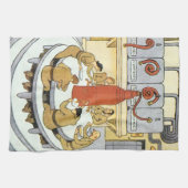 ヴィンテージSF、労働科学食べ者 キッチンタオル (横)