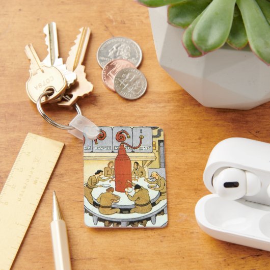 ヴィンテージSF、労働科学食べ者 キーホルダー (デスク)