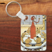 ヴィンテージSF、労働科学食べ者 キーホルダー (正面)