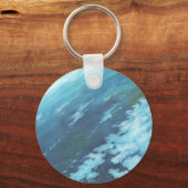 ヴィンテージSF、地球と星 キーホルダー (正面)