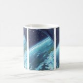 ヴィンテージSF、地球と星 コーヒーマグカップ (中央)