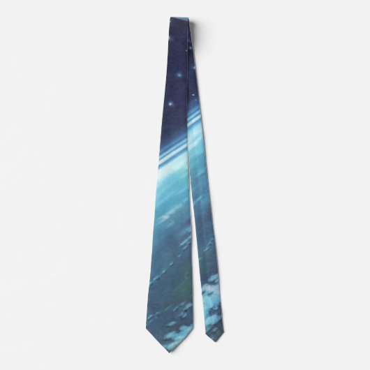 ヴィンテージSF、地球と星 ネクタイ (正面)