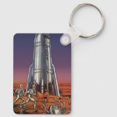 ヴィンテージSF、宇宙飛行士カブトムシエイリアン キーホルダー (裏面)