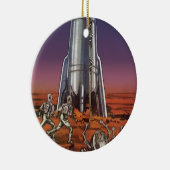 ヴィンテージSF、宇宙飛行士カブトムシエイリアン セラミックオーナメント (右)