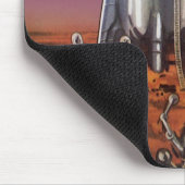 ヴィンテージSF、宇宙飛行士カブトムシエイリアン マウスパッド (コーナー)