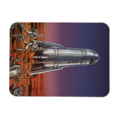 ヴィンテージSF、宇宙飛行士カブトムシエイリアン マグネット (横)