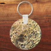 ヴィンテージSF、月の上のロケット船 キーホルダー (正面)