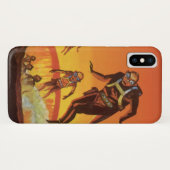 ヴィンテージSF、火山のSFエイリアン Case-Mate iPhoneケース (裏面(横))