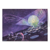 ヴィンテージSF、Orbと白熱［赤熱］光を放つエイリアン (正面横)