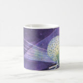 ヴィンテージSF、Orbと白熱［赤熱］光を放つエイリアン コーヒーマグカップ (中央)