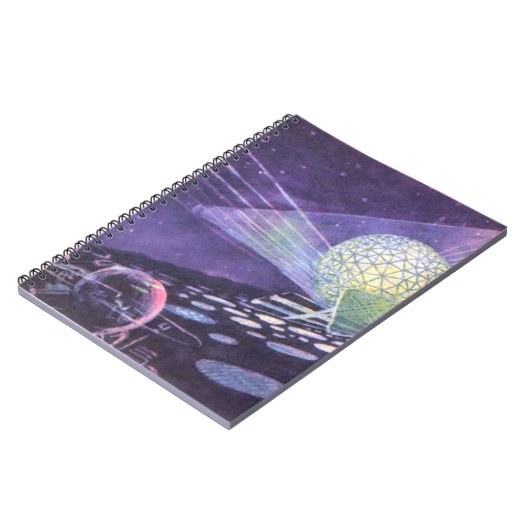 ヴィンテージSF、Orbと白熱［赤熱］光を放つエイリアン ノートブック (左側)