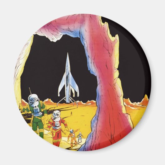 ヴィンテージSF、Sci Fiエイリアンオン・プラネット マグネット (正面)