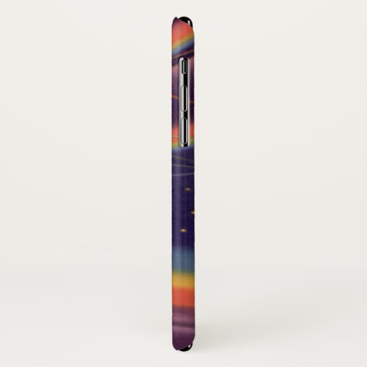 ヴィンテージSF、Sci Fiレインボー宇宙飛行士 Case-Mate iPhoneケース (裏面/左)