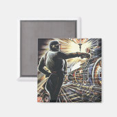 ヴィンテージSF Sci Fi未来型機械 マグネット (正面/裏面)